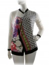 Etro Cardigan Woman Mod. 15741 Wool and Floral Silk