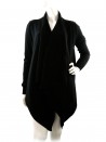 Ralph Lauren Black Label Cardigan Woman Easy Wrap Black