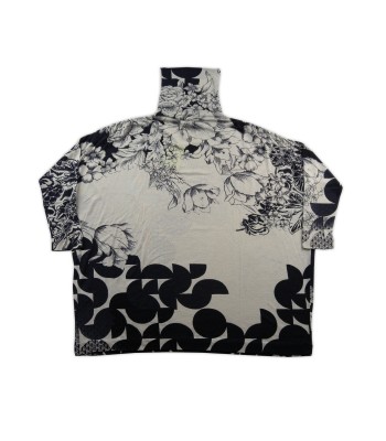 Etro Maglia Donna Mod. 18988 Dolcevita Floreale Nero/Beige 2