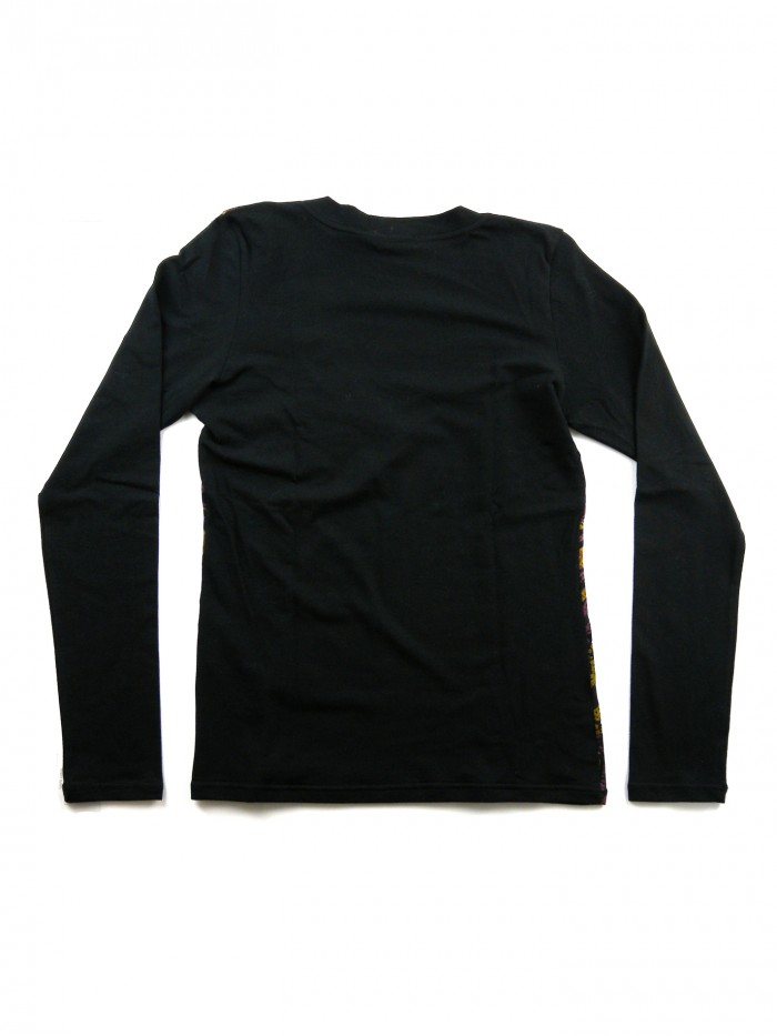 Etro Maglia Donna Mod. 18985 V-Neck Fantasia/Nero