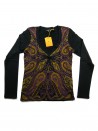 Etro Sweater Woman Mod. 18985 V-Neck Fantasy / Black