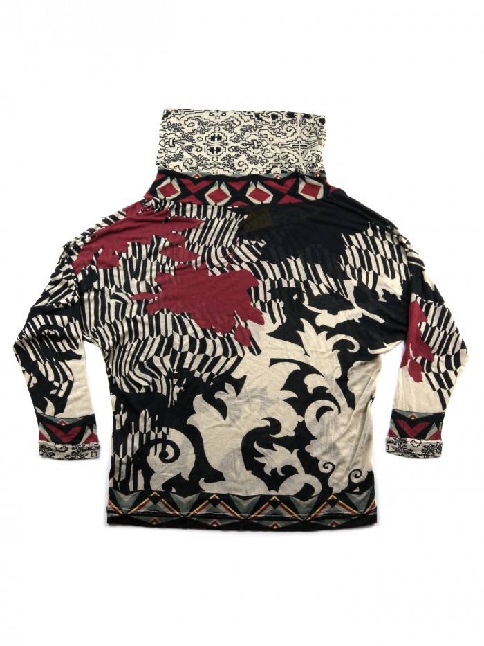 Etro Maglia Donna Mod. 15515 Collo Ciambella Fantasia