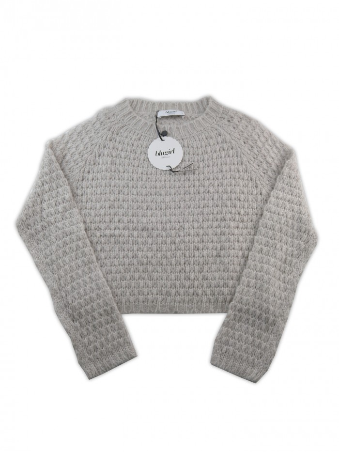 Blugirl Maglia Donna Art. 9125 Over Raglan Ghiaccio