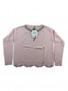 Blugirl Woman Shirt Art. 47003 Pink Beads and Sequins