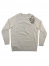 Pinko Sweater Woman Mod. Corinto Pearls and Paillettes Cream