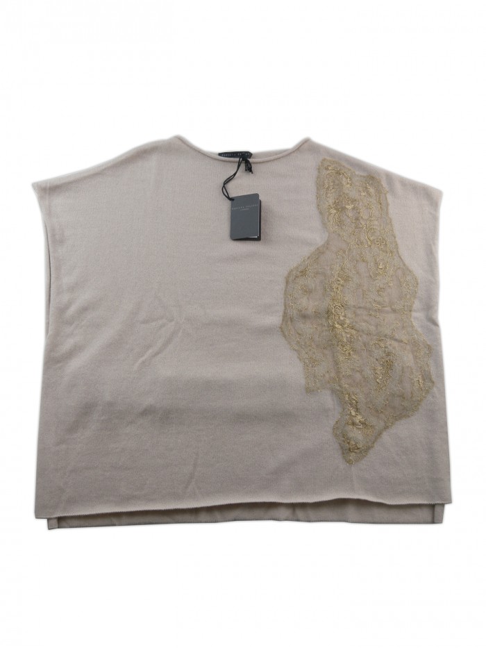 Fabiana Filippi Cape Woman Art. 907417 Gold Beige Lace Fabiana Filippi Cape Woman Art. 907417 Gold Beige Lace