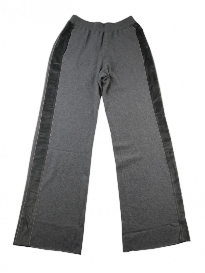 Fabiana Filippi Trousers Woman Art. PG80317 Palazzo Lurex / Gray Velvet Fabiana Filippi Trousers Woman Art. PG80317 Palazzo Lurex / Gray Velvet