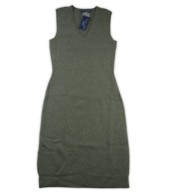 Ralph Lauren Women's Green V-Neck Sleeveless Dress
