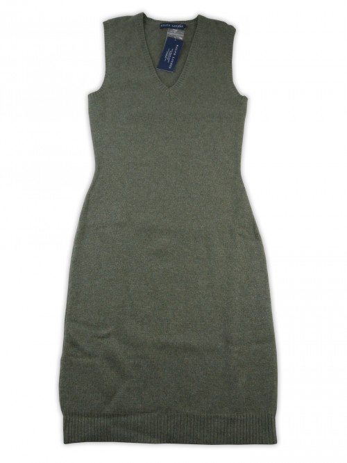 Ralph Lauren Women's Green V-Neck Sleeveless Dress Ralph Lauren Women's Green V-Neck Sleeveless Dress