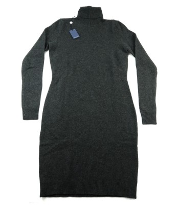 Ralph Lauren Women's Dark Gray Turtleneck Dress