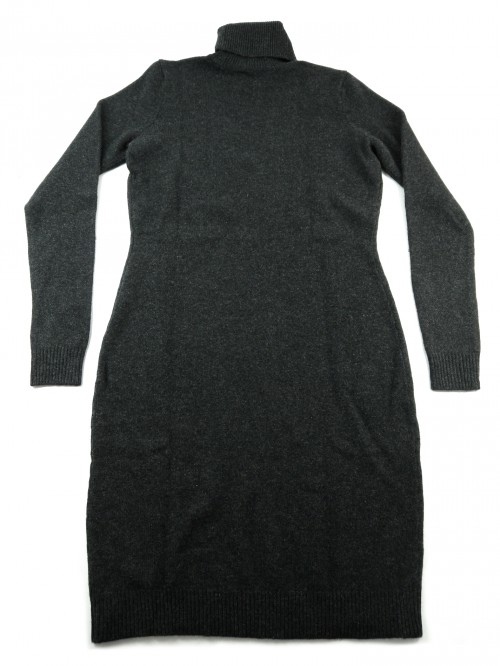 Ralph Lauren Women's Dark Gray Turtleneck Dress