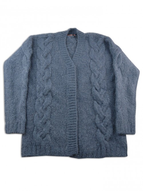 Dvroma Cardigan Donna Art. 19070 Oversize Avio Dvroma Cardigan Donna Art. 19070 Oversize Avio