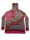 Etro Sweater Woman Mod. 18848 Paisley Fantasy Coral Pink