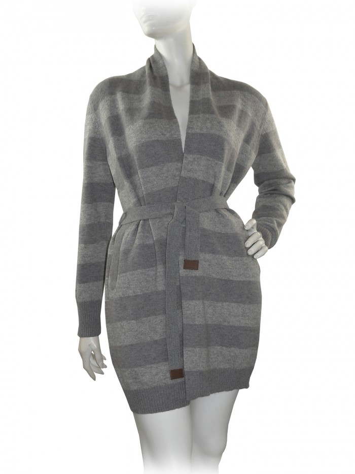 Fabiana Filippi Cardigan Donna Mod. 71710 Rigato Grigio Fabiana Filippi Cardigan Donna Mod. 71710 Rigato Grigio