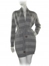 Fabiana Filippi Cardigan Woman Mod. 71710 Gray Striped