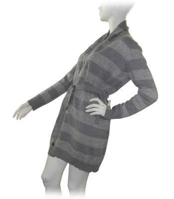 Fabiana Filippi Cardigan Woman Mod. 71710 Gray Striped 2
