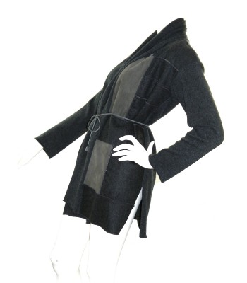 Fabiana Filippi Cardigan Donna Mod. PL90417 Camoscio Grigio 2