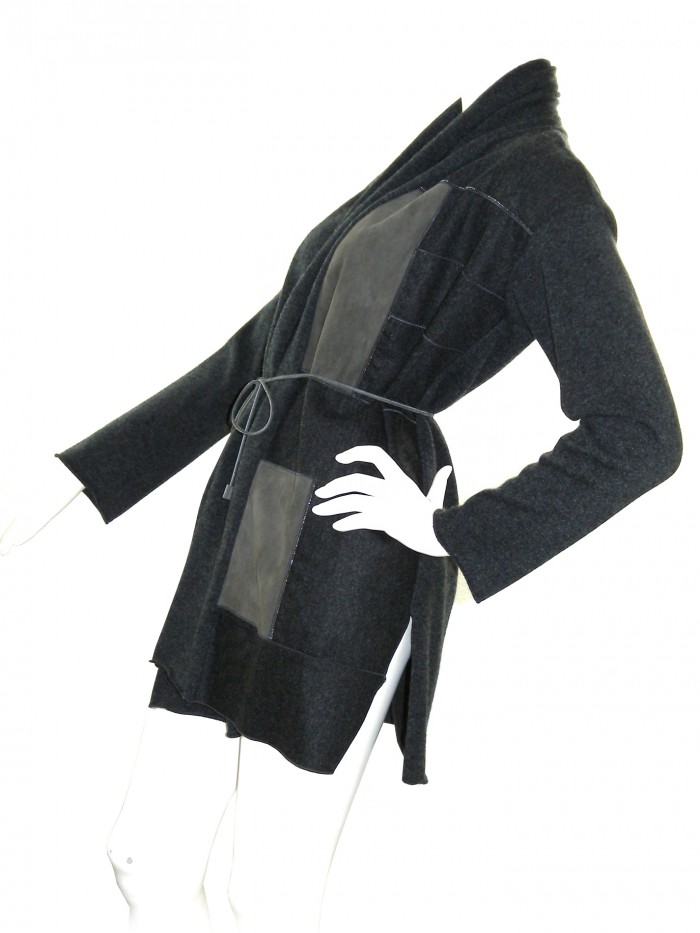 Fabiana Filippi Cardigan Woman Mod. PL90417 Gray Suede