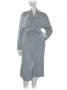 Dvroma Women's Long Open Cardigan Light Blue Powder