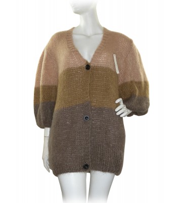 Soho de Luxe Cardigan Woman Art. SD3305 3/4 Beige Degradè Tortora