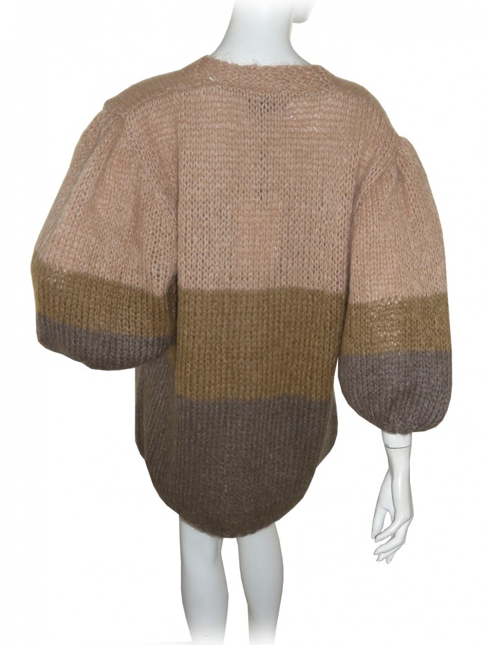 Soho de Luxe Cardigan Donna Art. SD3305 3/4 Beige Degradè Tortora