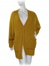 Mia Wish Cardigan Woman Art. 10639 Open Gold Lurex