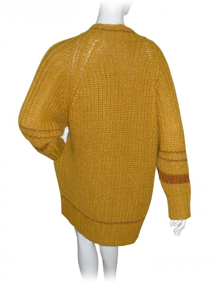 Mia Wish Cardigan Donna Art. 10639 Aperto Lurex Oro