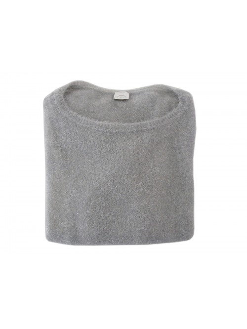 Pinko Tag Women's Lurex Sweater in Pearl Gray
