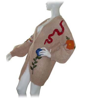 Ki Who Are You Woman Cardigan Over Powder Floral Inserts 2