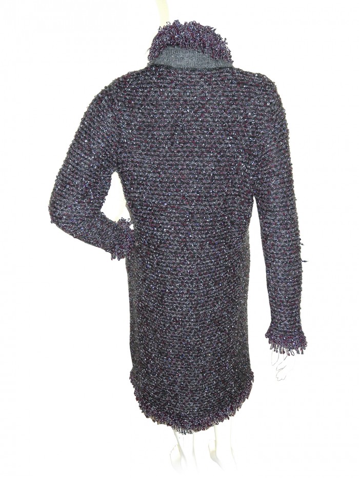 D. Exterior Women's Wool Bouclè Lurex Jacket