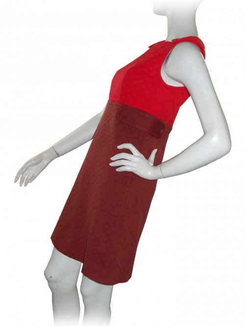 Missoni Bicolor Dress Woman Brick / Red