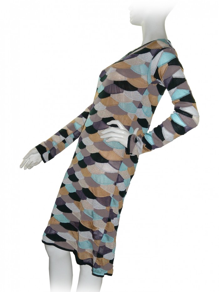 Missoni Vestito Donna Fantasia Geometrica Multicolor