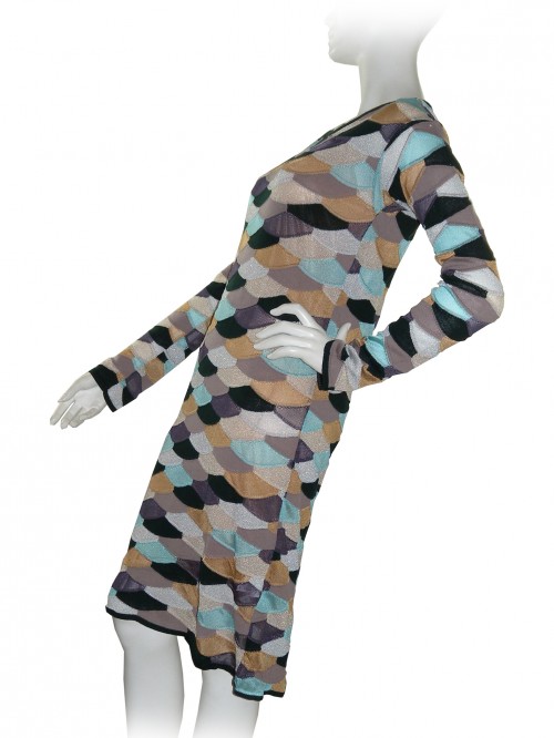 Missoni Woman Dress Multicolor Geometric Pattern