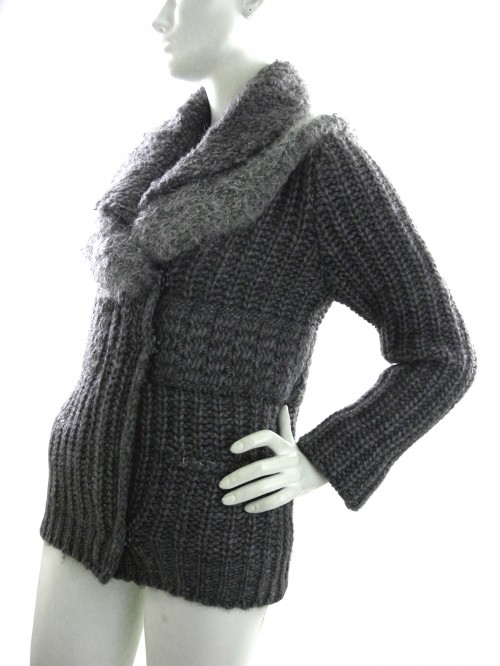 Ermanno Scervino Heavy Gray Woman Cardigan