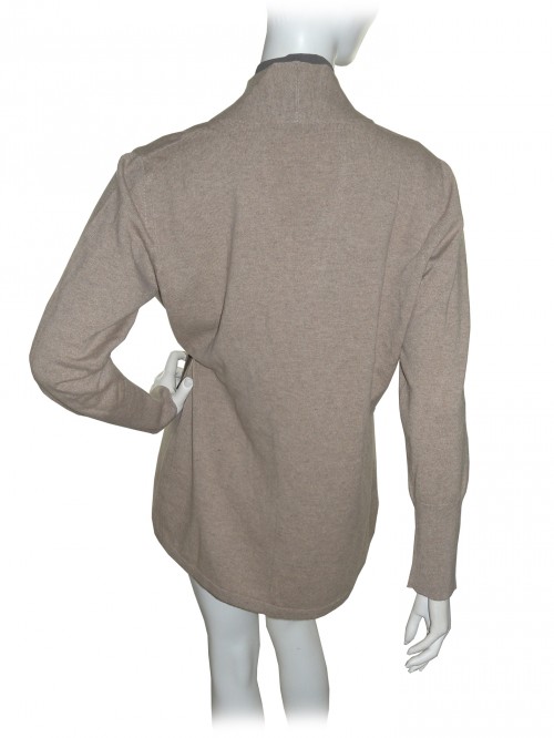 Fabiana Filippi Pullover Woman Mod. 66511 V-Neck Ecru