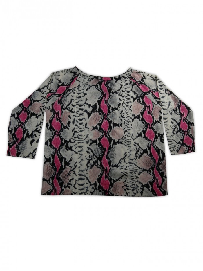 Blugirl Blumarine Sweater Woman Multicolor Animalier Fantasy Blugirl Blumarine Sweater Woman Multicolor Animalier Fantasy