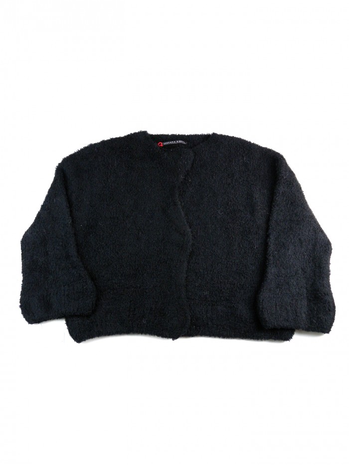 Liviana Conti Cardigan Donna Lana Bouclè Nero