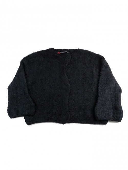 Liviana Conti Cardigan Woman Wool Bouclè Black Liviana Conti Cardigan Woman Wool Bouclè Black