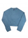 Blugirl Sweater Woman Art. 9125 Over Raglan Light Blue