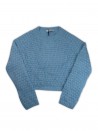 Blugirl Sweater Woman Art. 9125 Over Raglan Light Blue