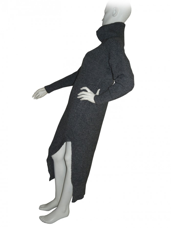 Devotion Woman Dress Art. 21E301 Calato Punto English Coast Anthracite