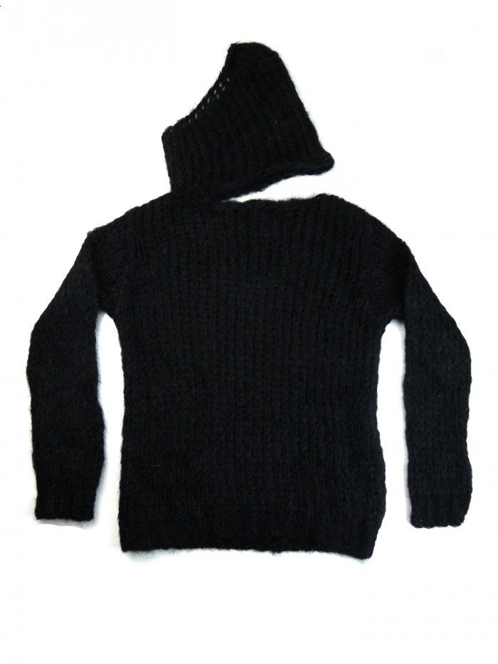 Liviana Conti Sweater Woman Warm Black Scarf Liviana Conti Sweater Woman Warm Black Scarf