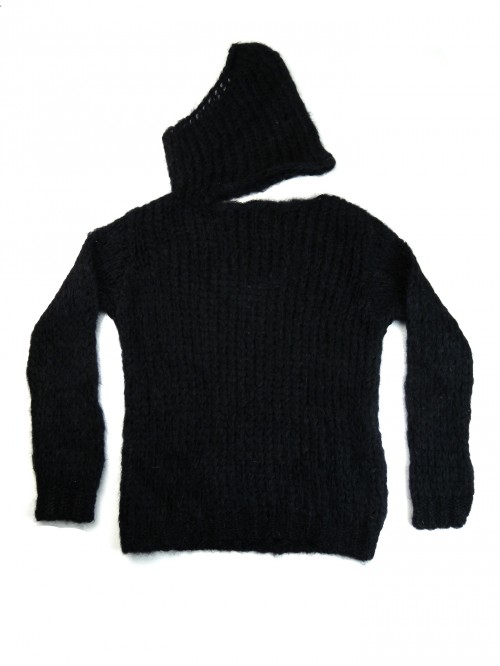 Liviana Conti Sweater Woman Warm Black Scarf Liviana Conti Sweater Woman Warm Black Scarf