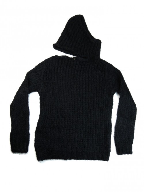 Liviana Conti Sweater Woman Warm Black Scarf