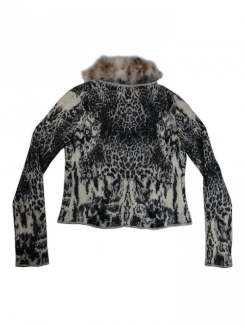 Roberto Cavalli Cardigan Woman Mod. CDI65150025R Animalier Fur