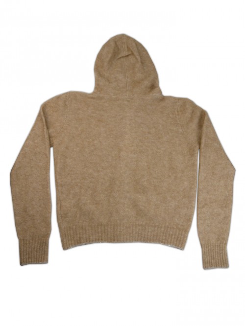 Roberto Cavalli Cardigan Donna Paillettes Cammello