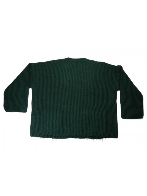 Mia Wish Maglia Donna Girogola Over Pelliccia Verdone