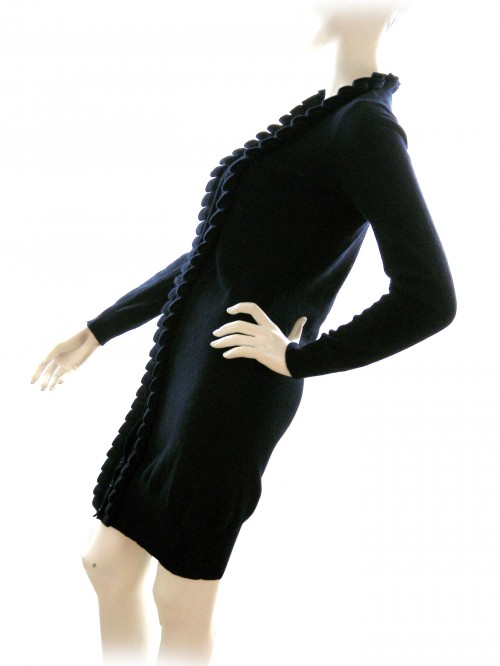 Moschino Cardigan Donna Art. WS 110 I0X 0297 Volant Blu Notte