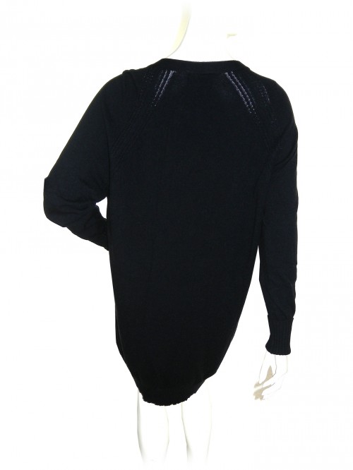 Roberto Cavalli Women's Black Double Fabric Cardigan