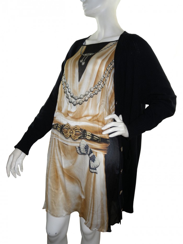 Roberto Cavalli Women's Black Double Fabric Cardigan